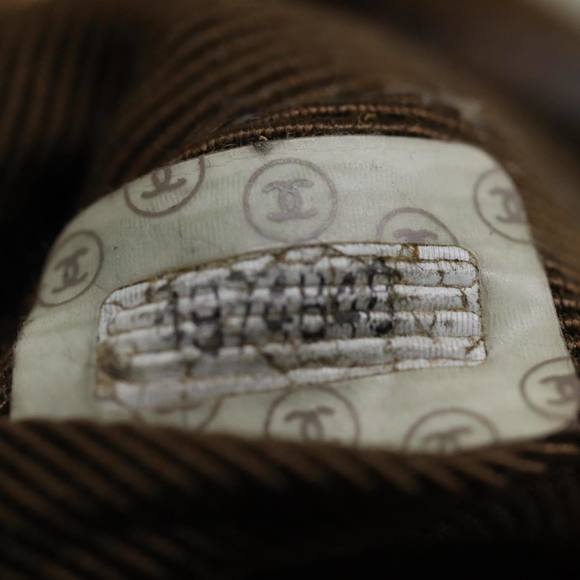 CHANEL Tote Bag Suede Brown CC Auth bs14773 - Picture 11 of 16